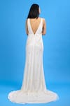 Shop_Ambrosia_White Halter Neck Embroidered Gown_Online_at_Aza_Fashions