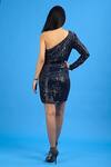 Shop_Ambrosia_Blue Embroidery Asymmetric Gown _at_Aza_Fashions