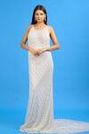 Ambrosia_White Round Embroidered Gown_Online_at_Aza_Fashions