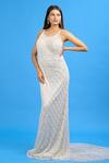 Buy_Ambrosia_White Round Embroidered Gown_Online_at_Aza_Fashions