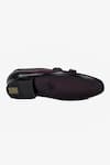 Amrit Dawani_Black Plain Toe Buckle Loafers _Online_at_Aza_Fashions