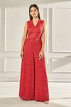 Buy_Anita Dongre_Red Wine Jumpsuit_at_Aza_Fashions