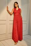 Buy_Anita Dongre_Red Wine Jumpsuit_Online_at_Aza_Fashions