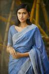 Shop_Grassroot By Anita Dongre_Dhiti Silk Saree_at_Aza_Fashions