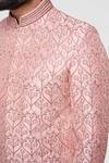 Shop_Anita Dongre_Pink Silk Naveen Sherwani _Online_at_Aza_Fashions