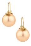 Buy_Anaash_Orange Pearl And Metal Stud Earrings_at_Aza_Fashions