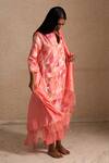 Buy_Priyanka Raajiv_Pink Dupatta Chanderi Silk Embroidered Afsa Upcycled Patchwork Kurta Set _Online_at_Aza_Fashions