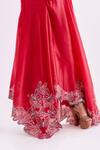 Buy_Alok & Harsh_Pure Chanderi Embroidered Asymmetric Gown_Online_at_Aza_Fashions