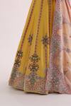 Shop_Alok & Harsh_Yellow Pure Chanderi Embroidered Lehenga Set_Online_at_Aza_Fashions