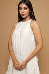 Buy_Ahi Clothing_White Cotton Round Shirt Dress _Online_at_Aza_Fashions