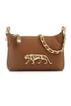 Buy_Sabyasachi_Mustard Tan - Brown Firpo Bag_at_Aza_Fashions