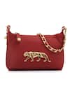 Shop_Sabyasachi_Rouge Bengal - Red Firpo Bag _at_Aza_Fashions