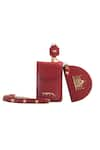 Shop_Sabyasachi_Rouge Bengal - Red Safar Sling Bag _at_Aza_Fashions