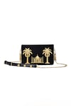 Buy_Sabyasachi_Noir - Black Embellished The Tropical Sling Bag_at_Aza_Fashions