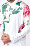 Buy_MR. Ajay Kumar_Off White Cotton Satin Floral Digital Print Kurta And Pant Set _Online_at_Aza_Fashions