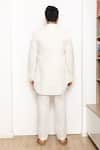 Shop_Arjuun Kilachand_White Linen Jacket And Pant Set _at_Aza_Fashions