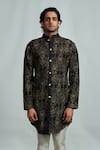 Buy Arjuun Kilachand Black Spun Silk Kurta at Aza Fashions Buy_Arjuun Kilachand_Black Spun Silk Kurta _at_Aza_Fashions