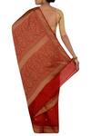 Shop_Nazaakat by Samara Singh_Red Banarasi Silk Pure Saree_at_Aza_Fashions