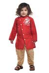 Buy APRICOTKIDS Red , Satin Embroidery Silk Kurta Set at Aza Fashions Buy_APRICOTKIDS_Red , Satin Embroidery Silk Kurta Set _at_Aza_Fashions