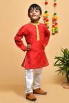 Buy APRICOTKIDS Red , Satin Gota Patti Silk Kurta Set at Aza Fashions Buy_APRICOTKIDS_Red , Satin Gota Patti Silk Kurta Set _at_Aza_Fashions