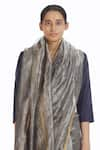 Buy_Akaaro_Silver Handwoven Silk Saree  _Online_at_Aza_Fashions