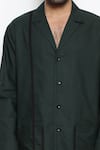 Buy_Arjuun Kilachand_Green Cotton Lounge Shirt And Pant Set _Online_at_Aza_Fashions