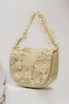 Buy Doux Amour Gold Hand Embroidered And Embellished Callie Sling Bag at Aza Fashions Buy_Doux Amour_Gold Hand Embroidered And Embellished Callie Sling Bag _at_Aza_Fashions