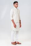 Buy_Amrit Dawani_Ivory Bundi And Kurta Embroidery Set _Online_at_Aza_Fashions