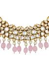 Shop_Anayah Jewellery_Gold Plated Kundan Alice Choker Set_Online_at_Aza_Fashions