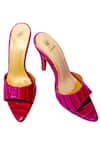 Buy_Sephyr_Pink Embossed Snake Heels _at_Aza_Fashions