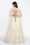 Shop_Abhinav Mishra_White Raw Silk Embroidered Lehenga Set_at_Aza_Fashions