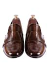 Shop_Artimen_Brown Plain Double Monk Shoes  _at_Aza_Fashions