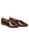 Buy_Artimen_Brown Plain Handcrafted Leather Shoes _at_Aza_Fashions