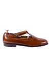 Artimen_Brown Handcrafted Brogue Sandals  _Online_at_Aza_Fashions