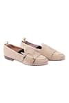 Buy_Artimen_Beige Suede Double Monk Shoes _at_Aza_Fashions