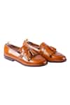 Buy_Artimen_Brown Leather Tassel Kiltie Loafers_at_Aza_Fashions