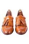 Shop_Artimen_Brown Leather Tassel Kiltie Loafers_at_Aza_Fashions