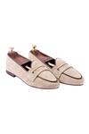Buy_Artimen_Beige Penny Suede Loafers _at_Aza_Fashions
