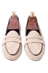 Shop_Artimen_Beige Penny Suede Loafers _at_Aza_Fashions