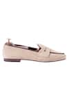 Artimen_Beige Penny Suede Loafers _Online_at_Aza_Fashions