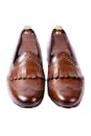 Shop_Artimen_Brown Handcrafted Kiltie Loafers _at_Aza_Fashions