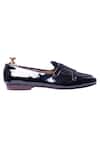 Artimen_Black Handcrafted Monk Strap Loafers _Online_at_Aza_Fashions