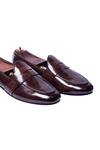Shop_Artimen_Brown Leather Handcrafted Penny Loafers_Online_at_Aza_Fashions