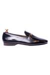 Artimen_Black Handcrafted Horsebit Loafers _Online_at_Aza_Fashions