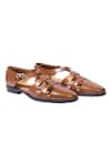 Buy_Artimen_Brown Handcrafted Cutout Sandals _at_Aza_Fashions
