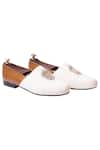 Buy_Artimen_White Handcrafted Colorblock Espadrilles  _at_Aza_Fashions