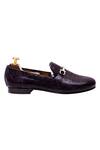 Artimen_Purple Snake Print Leather Loafers_Online_at_Aza_Fashions