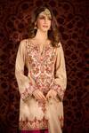 Aman Takyar_Off White Dupion Silk And Organza Mirror Work, Resham, Sequin, Kurta & Sharara Set _Online_at_Aza_Fashions