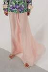 Shop_Limerick By Abirr N' Nanki_Pink Georgette Flared Pant _at_Aza_Fashions