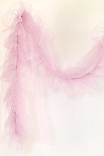 Pinkcow designs pvt ltd_Cream Net, Crepe, Taffeta Tassels, Embroidery, Fringe Purple Floral Lehenga Set _at_Aza_Fashions